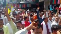 Farmers of 40 villages demonstrated with 200 tractors, watch video