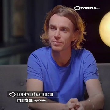 L'artiste de 42 ans s'est exprimé sur sa tournée, le Paradis Tour , diffusée sur la chaîne ce mardi 21 février, juste avant l'interview.Bernard Montiel et son invité Ben Mazué dans Olympia TV .