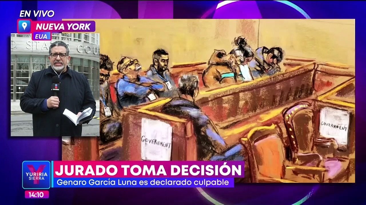 Jurado declara culpable a Genaro García Luna