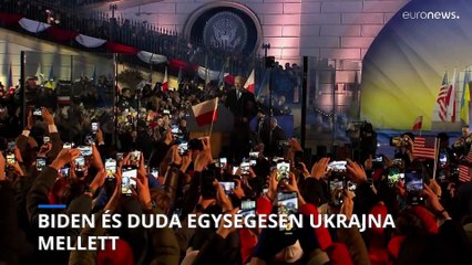Biden Varsóban: az USA és szövetségesei továbbra is támogatják Ukrajnát