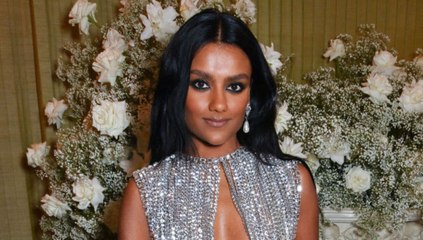 Simone Ashley Just Went Braless In A Sparkly  Side Boob Baring Party Top