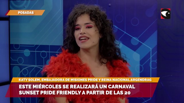 Katy Solem invitó a participar del carnaval Sunset Pride Friendly este miércoles en Posadas