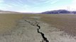 Elazığ’da fay hattındaki zemin sıvılaşması havadan görüntülendi