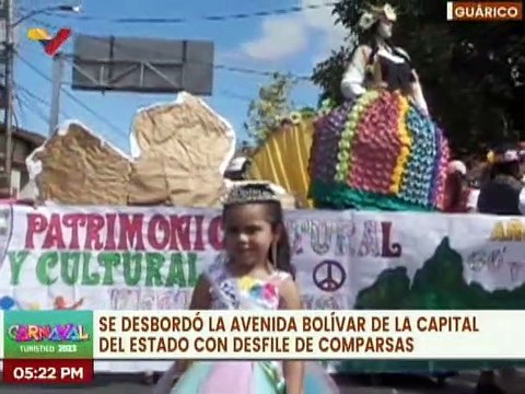 Calles del edo. Guárico se vieron inundadas de color y alegría en estos Carnavales Felices 2023