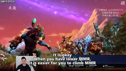 How much MMR was deducted after Sumiya recalibrated? | Sumiya Invoker Stream Moment 3498