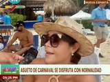 Turistas nacionales e internacionales disfrutan el asueto de carnaval en las playas de Nueva Esparta