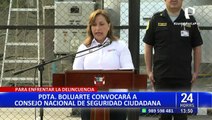 Para adoptar medidas urgentes: Dina Boluarte convocará al Consejo Nacional de Seguridad Ciudadana