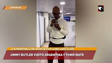 Jimmy Butler visitó Argentina y tomó mate