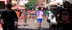 Tercer día de carnaval: delincuentes de negro y con máscaras causaron zozobra en el centro