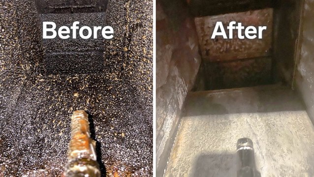 Deep cleaning the greasiest parts of restaurant kitchens