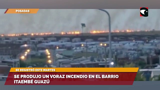 Se produjo un voraz incendio en el barrio Itaembé Guazú