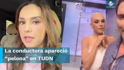 Tania Rincón es criticada por personas con cáncer por aparecer sin cabello en televisión