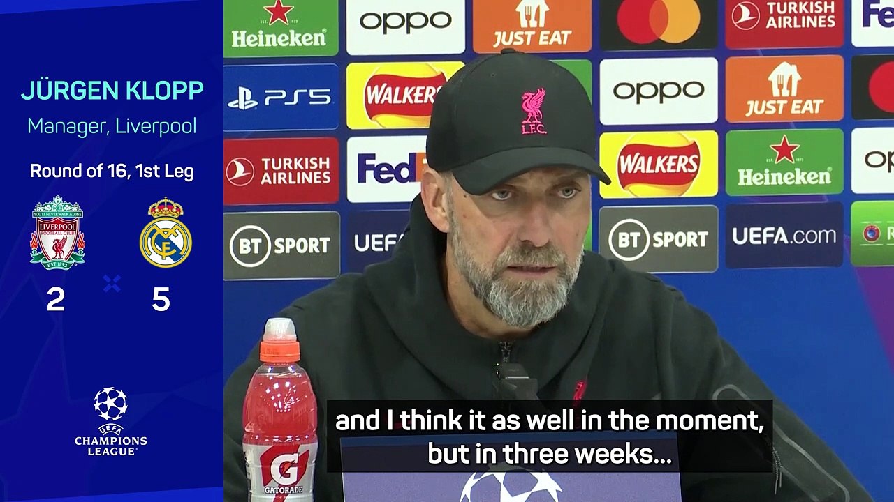 Liverpool v Real Madrid Champions League tie 'is over' - Klopp