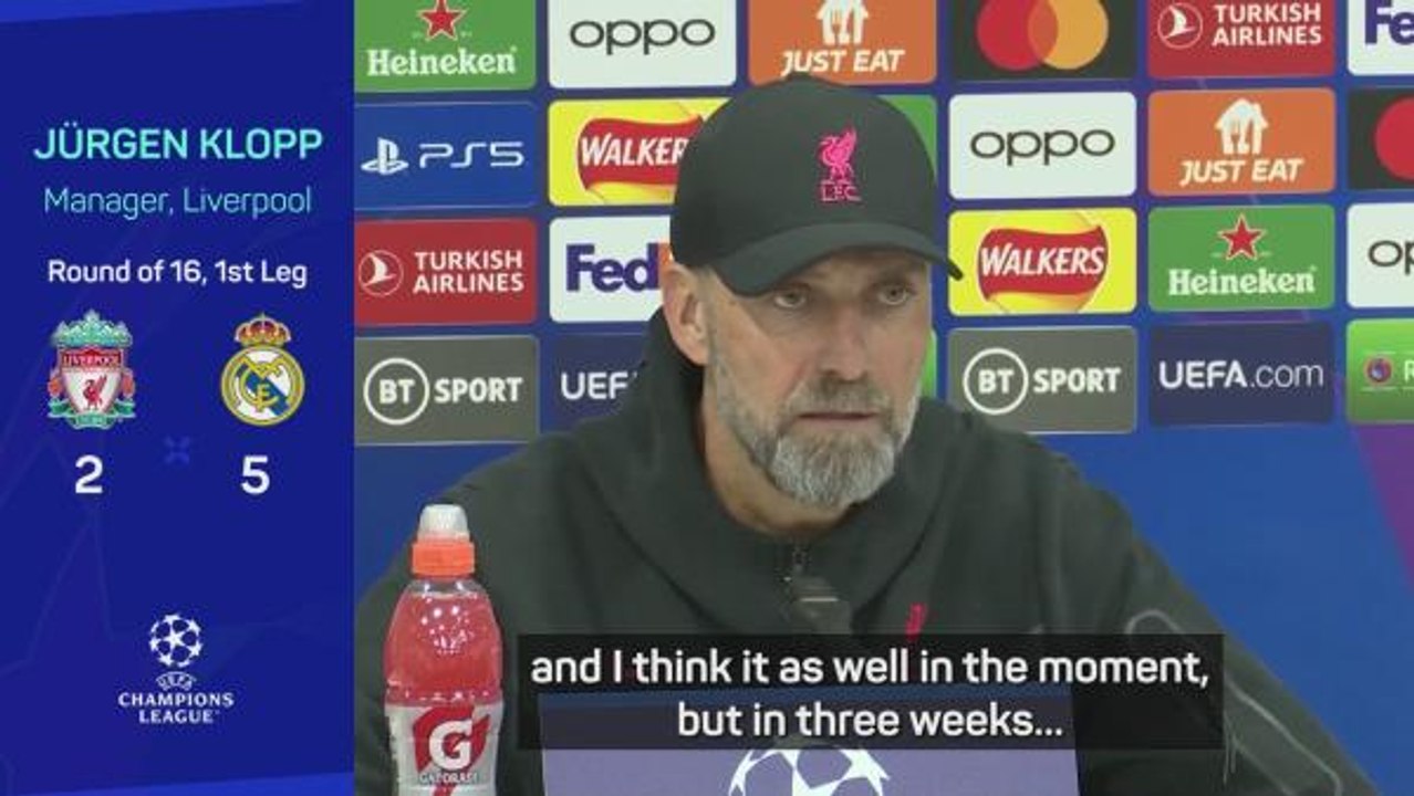 Liverpool v Real Madrid Champions League tie 'is over' - Klopp