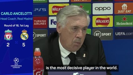 Download Video: Ancelotti hails Vinicius Júnior as the 'most decisive' player in world football