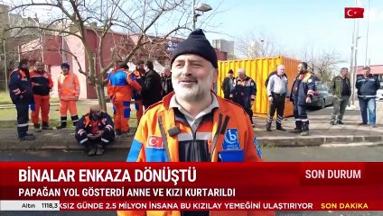 Papağanın uçtu anne kız kurtuldu! İnanılmaz anlar...