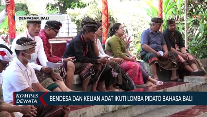 Bendesa & Kelian Adat Ikuti Lomba Pidato Bahasa Bali