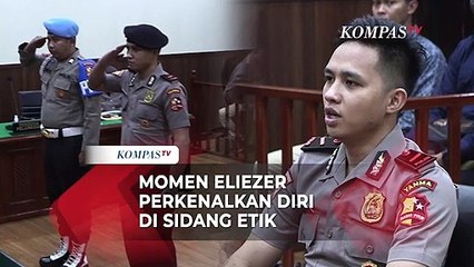 Momen Richard Eliezer Perkenalkan Diri di Depan Ketua Majelis Sidang Etik Polri