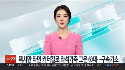택시만 타면 커터칼로 좌석가죽 그은 60대…구속기소