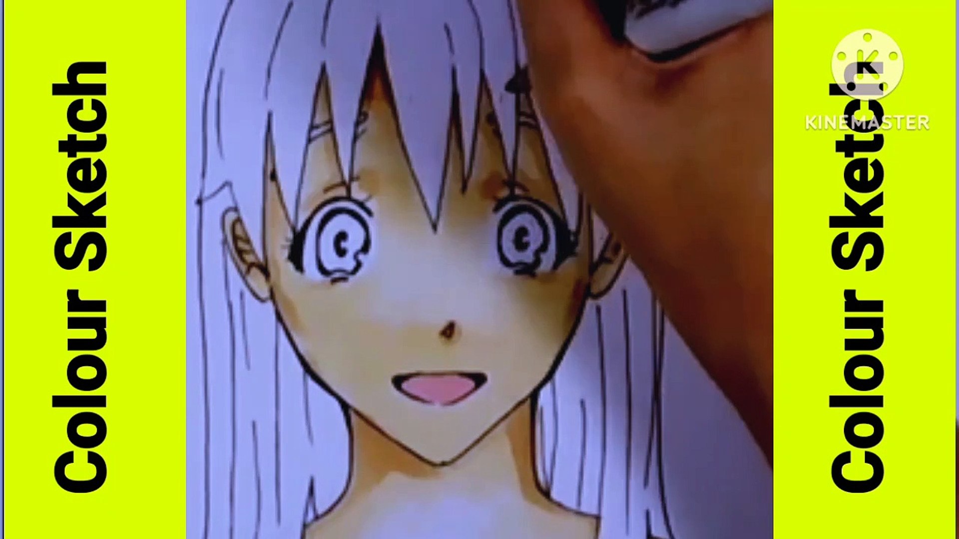 ⁣How to arts sketching with coloring sketch