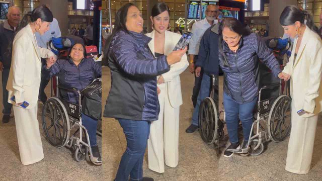 Urfi Javed को Airport पर देख Wheelchair से उठ खड़ी हुई Fan, Urfi के साथ ली ढेरों Photos! Video Viral