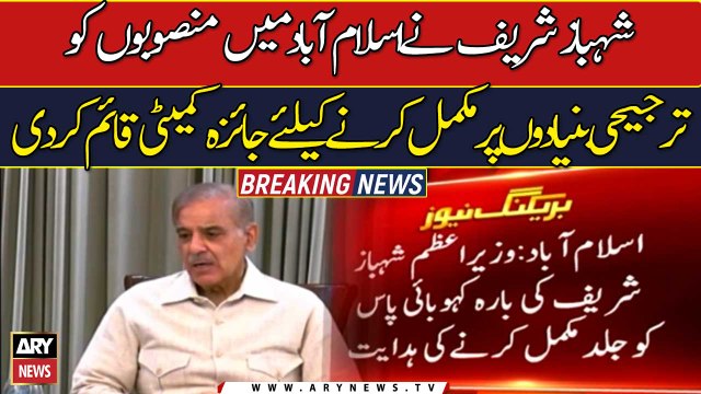 PM forms committee for early completion of Islamabad projects