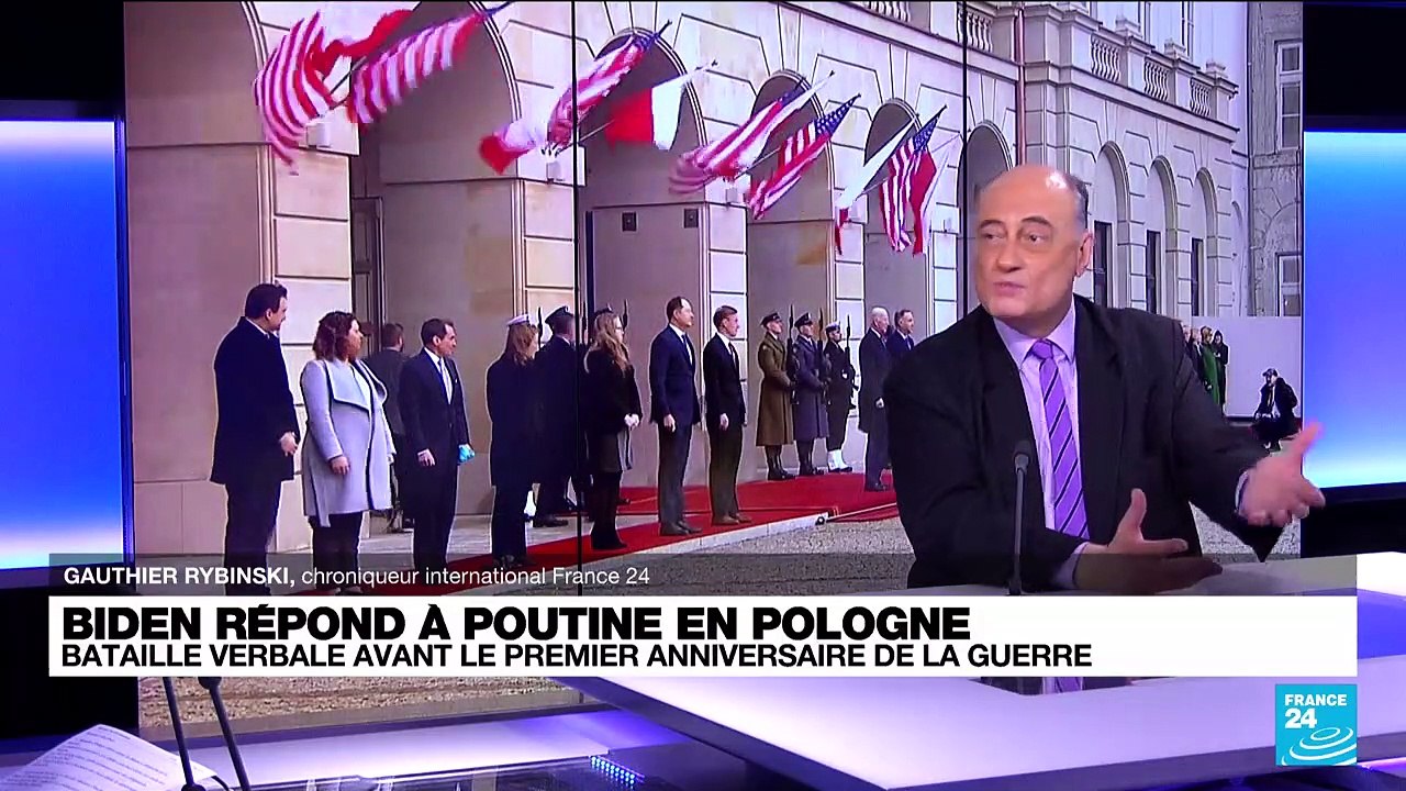 Biden répond à Poutine en Pologne : "les Polonais n'ont jamais cru à l'idée d'une défense européenne"