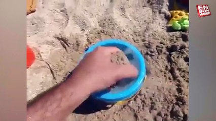 Depremde zemin sıvılaşması örneği