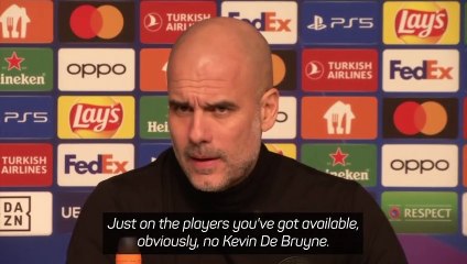 Pep Guardiola confirms De Bruyne and Laporte out for Leipzig clash