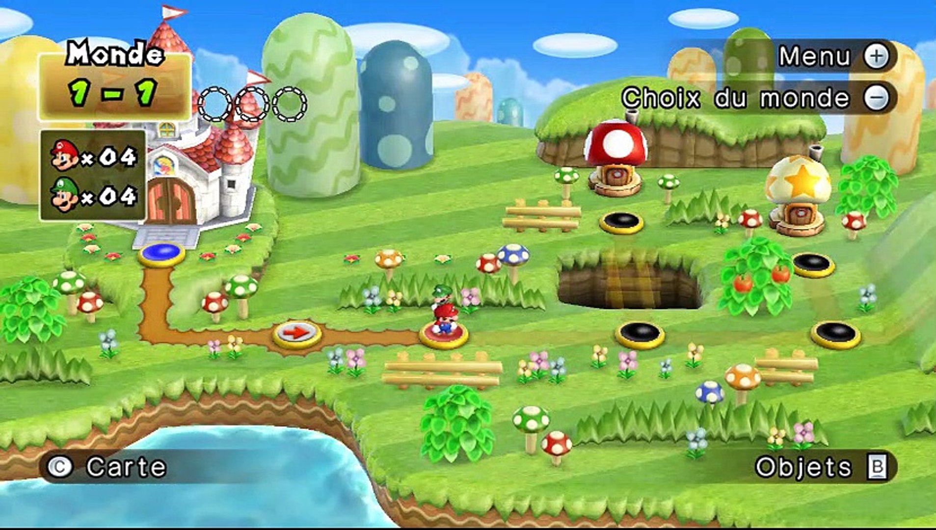 New Super Mario Bros. Wii online multiplayer - wii - Vidéo Dailymotion