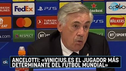 Ancelotti «Vinicius es el jugador más determinante del fútbol mundial»