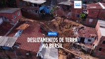 Aumenta número de mortos nos deslizamentos de terra no Brasil