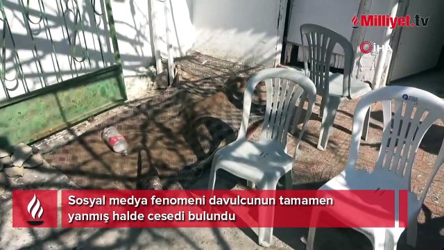 Sosyal medyada fenomeni davulcunun tamamen yanmış halde cesedi bulundu