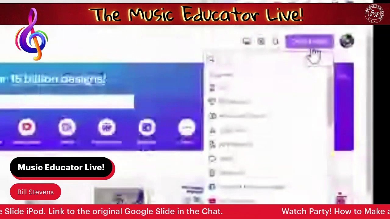 The MuscEducator Live! Watch Party: How To Make a Google Slide