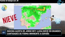 Máxima alerta de Jorge Rey: llega nieve en grandes cantidades de forma inminente a España
