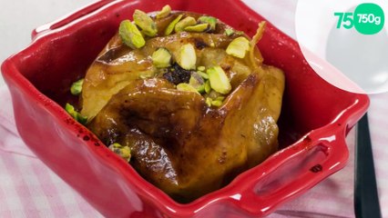 Pommes au four aux pistaches et au miel