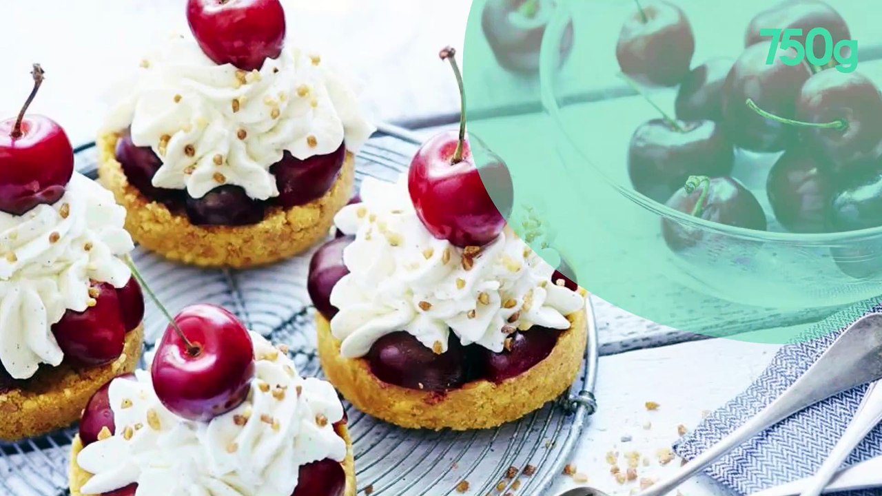 Tartelettes aux cerises de nos régions et crème de Mascarpone