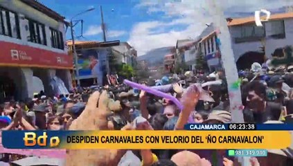 Cajamarca: despiden los carnavales con velorio del "Ño Carnavalón"