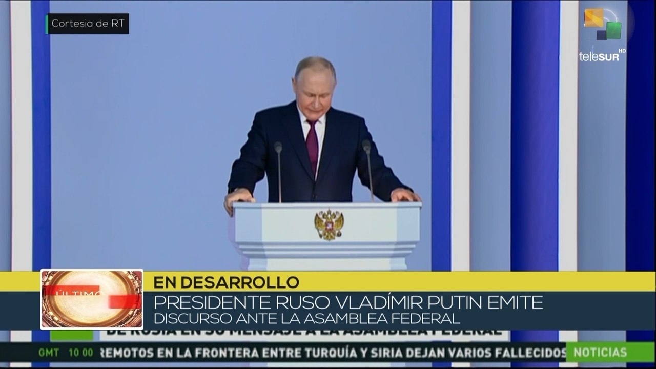 El presidente Putin acusó a Occidente de ejecutar acciones para socavar a Rusia