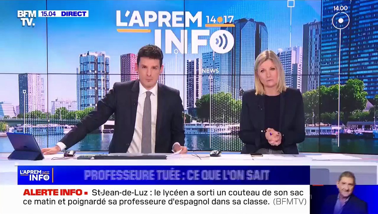 Meurtre d'une prof ce matin à St-Jean-de-Luz - Une élève présente lors de l’agression raconte: "Il s’est levé et a planté un grand couteau sur sa poitrine" - VIDEO