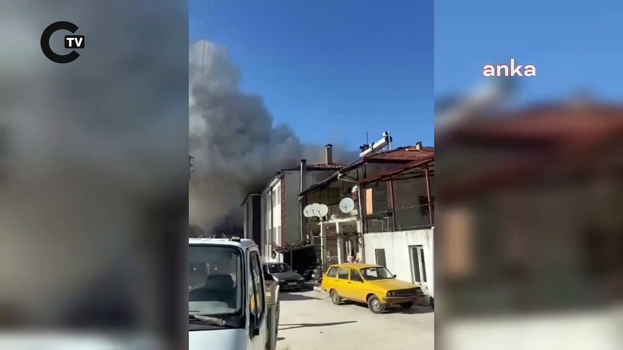Depremzedelerin kaldığı pansiyonda yangın çıktı
