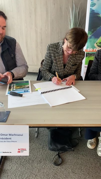 Signature du nouveau contrat de gestion des Lacs de l'Eau d'Heure