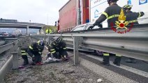 Incidente stradale sulla rampa di innesto sul raccordo Perugia-Bettolle, in localit? Ponte San Giovanni