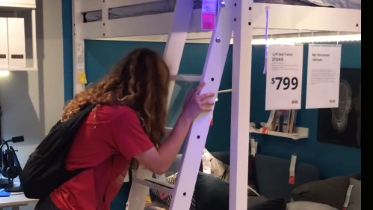 When you keep forgetting that IKEA ladders aren't climber-friendly
