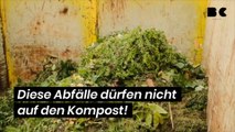 Diese Abfälle dürfen nicht auf den Kompost!