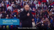 Putin: “Estamos orgullosos de quienes luchan en Ucrania”