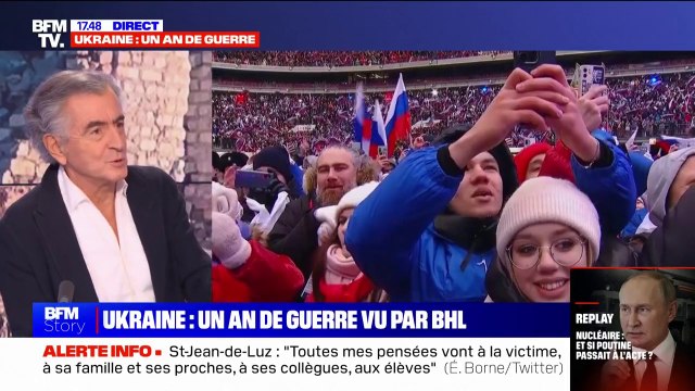 Bernard-Henri Lévy: On a pas la même notion du courage à propos de Vladimir Poutine