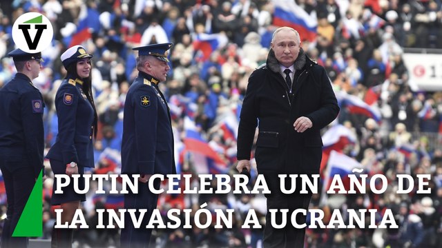 Putin se da un baño de masas a tan solo días aniversario de la guerra en Ucrania
