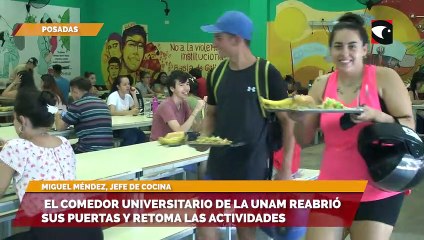 Video herunterladen: El comedor universitario de la UNaM reabrió sus puertas y retoma las actividades