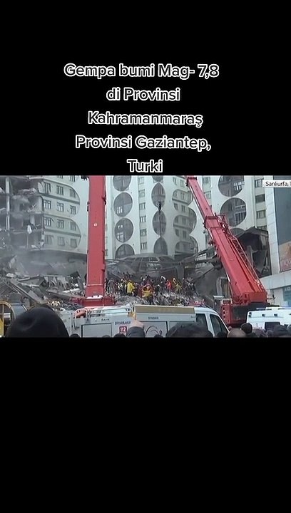 Detik-Detik Gempa 7,8 Guncang Turki